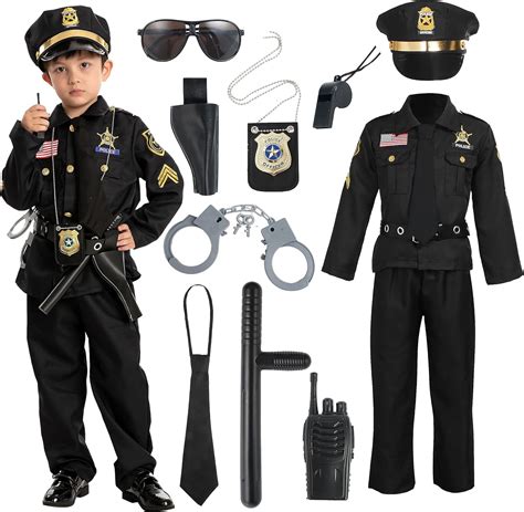 Spooktacular Creations Police Costume for Kids, Cop Costume Outfit Set ...