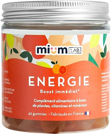 Mium Lab Compl Ment Alimentaire Energie Gummies Coup De Boost