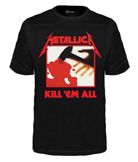 Camiseta Infantil Metallica Kill Em All T Nel Do Rock