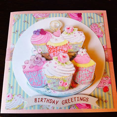 Cupcake Birthday Card Birthday Greetings Birthday Cards Cupcake