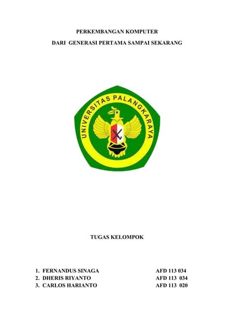 PERKEMBANGAN KOMPUTER DARI GENERASI PERTAMA SAMPAI SEKARANG PDF