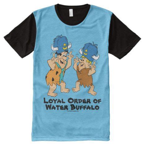 The Flintstones Fred Barney Water Buffaloes All Over Print Shirt