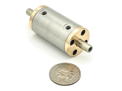 Custom Miniature Pneumatic Cylinder Double Rod With Thru Hole Double