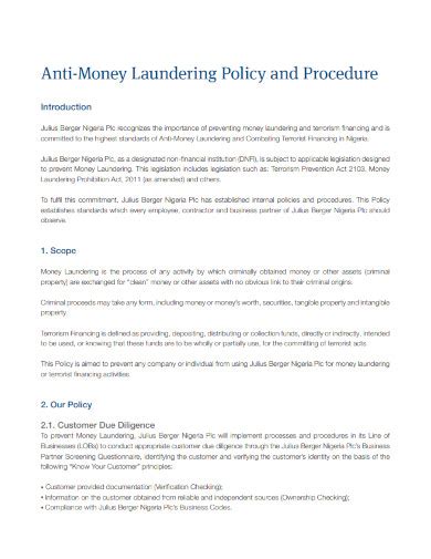 Money Laundering - Examples, PDF | Examples