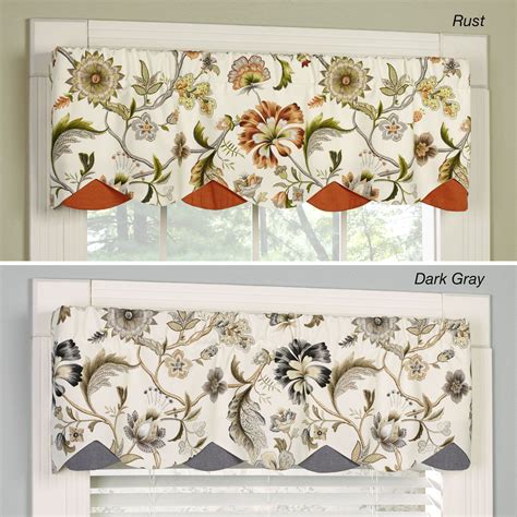 Azahar Jacobean Floral Petticoat Window Valance