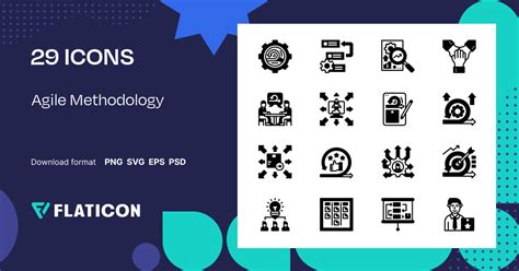 Agile Methodology Icon Pack | Mixed | 29 .SVG Icons