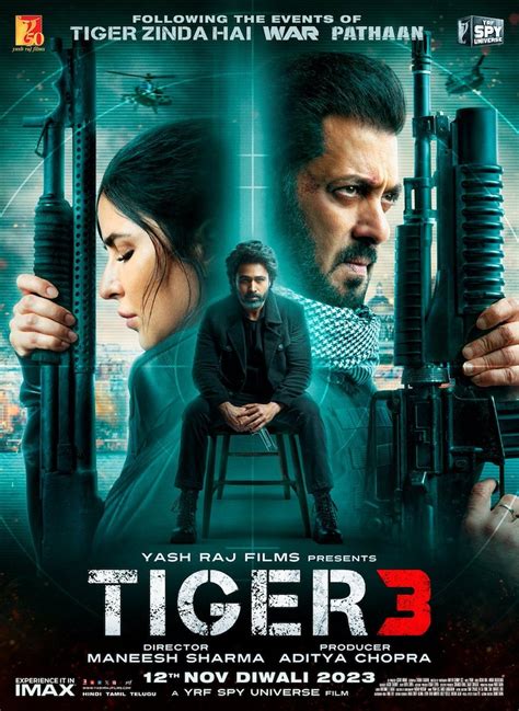 Tiger 3 New Poster Salman Katrina Hold Guns Emraan Hashmi Gives