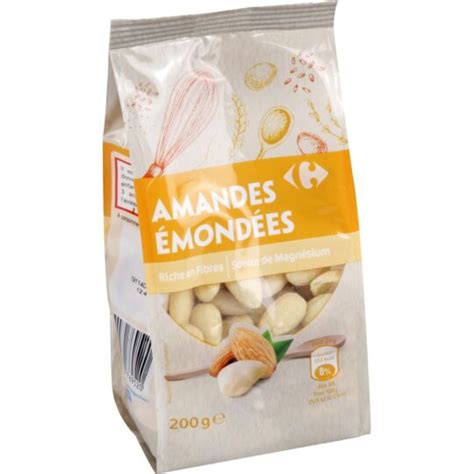 Amandes Mond Es Carrefour Le Sachet De G Prix Carrefour