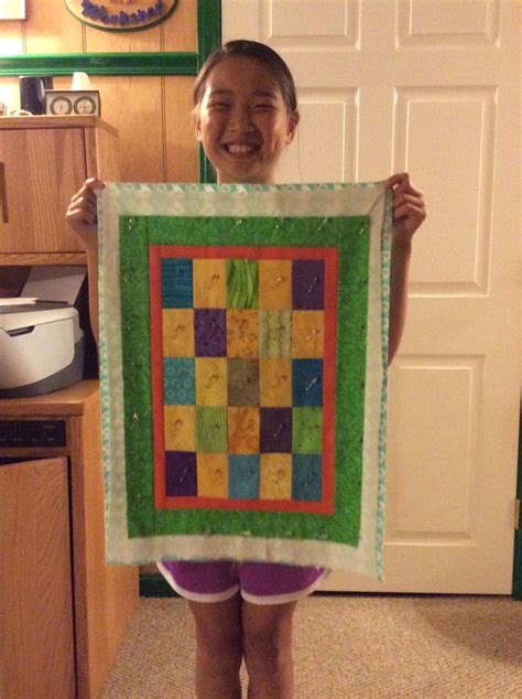 Sophie S First Time Making A Quilt She Made It For Mr Baya