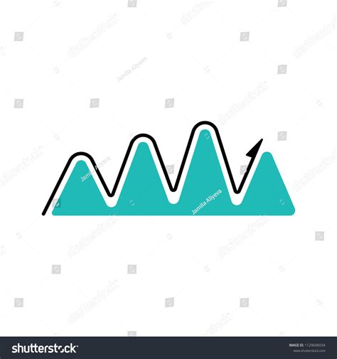 Colored Infographic Wave Chart Illustration Element Stock Vector (Royalty Free) 1129696034 ...