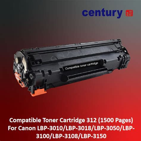 Compatible Toner Cartridge 312 For Canon Lbp 3010 Lbp 3018 Lbp 3050 Lbp 3100 Lbp 3108 Lbp 3150