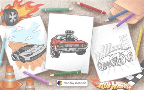Hot Wheels Coloring Pages Free Pdf Printables