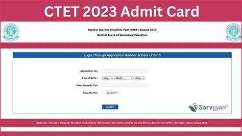 Ctet 2023 July Admit Card Out Direct Download Link And Exam Day