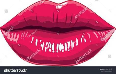 Sexy Lips Vector Art Bright Print เวกเตอร์สต็อก ปลอดค่าลิขสิทธิ์ 1923131174 Shutterstock