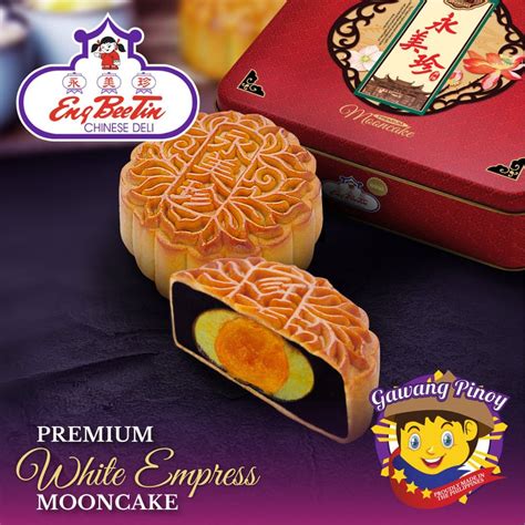 White Empress Premium Mooncake In Can Ube Delivery