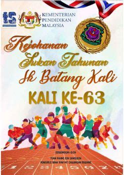 Buku Program Kejohanan Sukan Tahunan Sk Batang Kali G