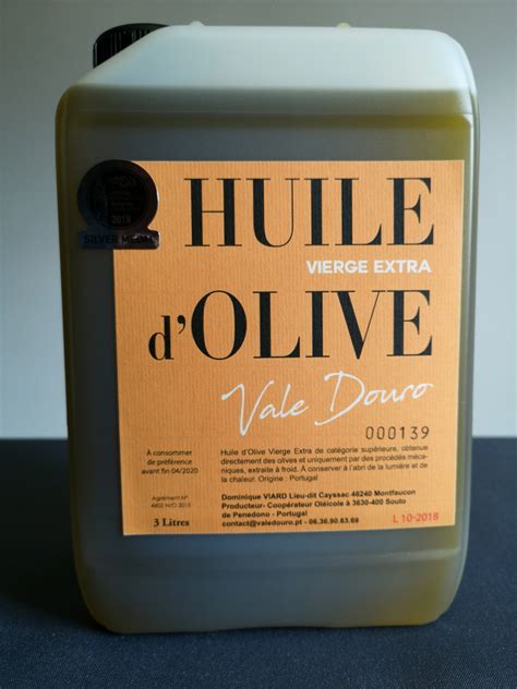 Huile Dolive Vierge Extra Bidon 2 2 L Vale Douro Locavorfr