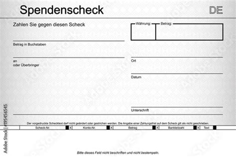 Muster Scheckvordruck Symbolischer Scheck Zum Ausdrucken Kostenlos