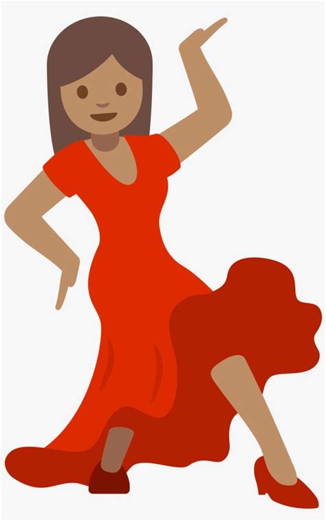 Open Whatsapp Dancing Girl Emoji PNG Image Transparent PNG Free