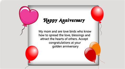 Happy 50th Wedding Anniversary Wishes for Parents | Wishes4Lover