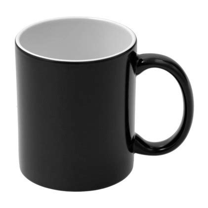 Magic Sublimation Mug 11oz Matt Black Color Changing Handwash