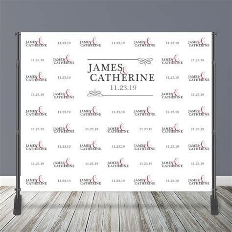 Wedding Backdrop (Banner Only) - Branded Event Walls