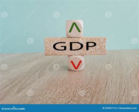 Gdp Gross Domestic Product Symbol A Cube With Up Icon Brick Block