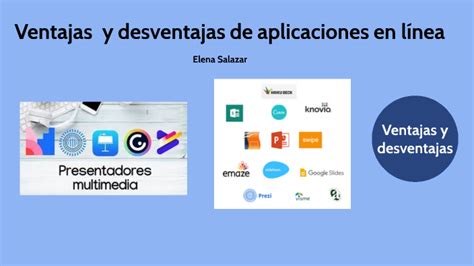 Ventajas Y Desventajas De Aplicaciones En L Nea By Elena Salazar