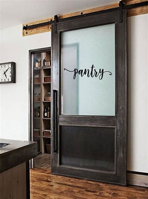 Pantry Door Decal Vinyl Lettering For Glass Traditional Kitchen Decor