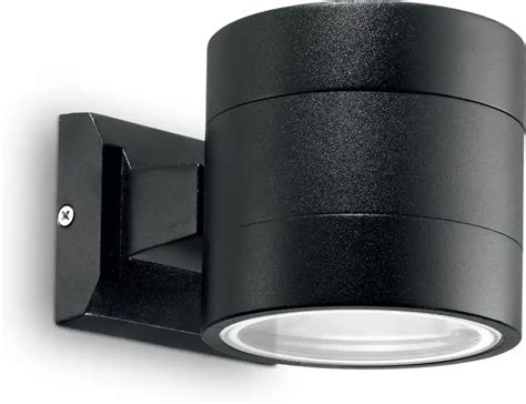 Aplica Exterior Ideal Lux Snif Ap Round Nero G Negru Italia