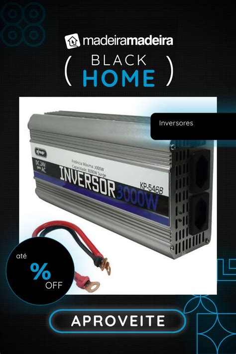 Inversor Conversor 24V para 220V Potência 3000W Veicular Transformador