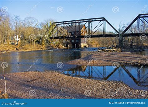 Historic Railroad Bridge At Neshanic Station 06 Stock Image Image Of