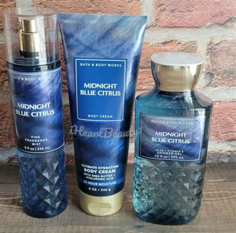 Bath And Body Works Midnight Blue Citrus Shower Gel Body Cream Fine