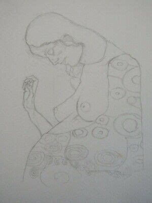 PENCIL DRAWING AFTER Gustav Klimt S Female Nude Standing 19 99