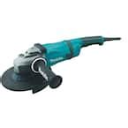 Makita In Corded Angle Grinder With Grinding Wheel Side