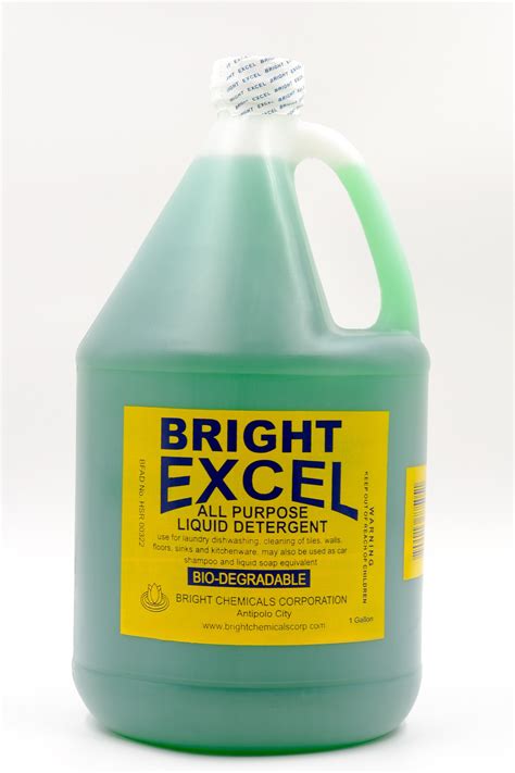 Bright Excel All Purpose Liquid Detergent Gallon Lazada Ph