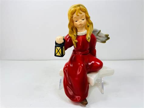 Goebel Angel Shelf Sitter Holding Lantern Goebel Angel Holding Lantern