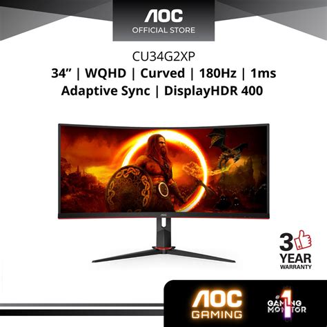 Aoc Cu G Xp Va Curved R Wqhd Hz Ms Adaptive Sync Gaming