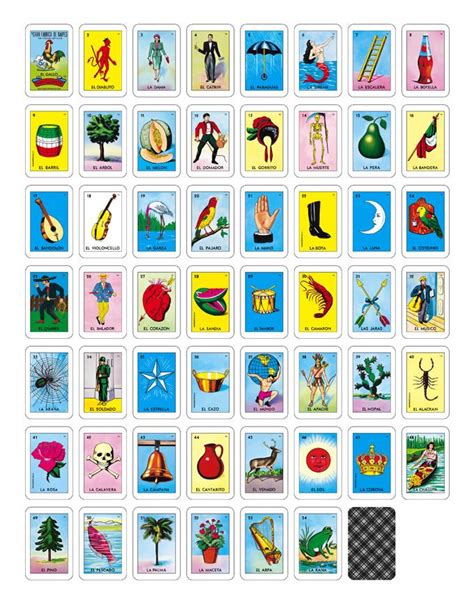 Cartas De La Loteria Mexicana Para Imprimir Pdf Gratis Compar