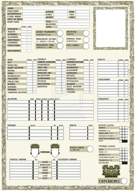 Rpg Character Sheet Page 1 By Marhadris On Deviantart Rpg Character Sheet Character Sheet