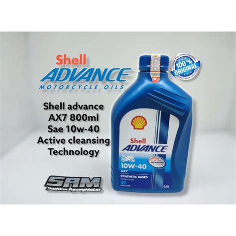 Jual Olie Oli Mesin T Shell Advance Ax Sae W Ml Synthetic