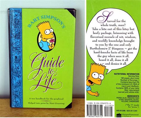 Bart Simpsons Guide To Life Book Rnostalgia