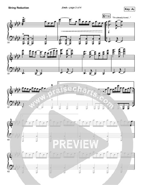 Jireh Sing It Now SATB String Reduction Sheet Music PDF Maverick