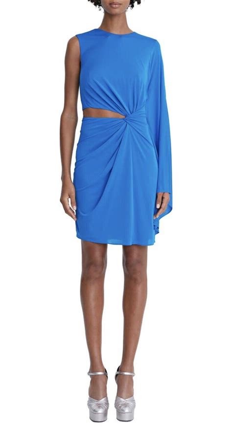 Halston Womens Daniela Cutout Jersey Cocktail Dress Nwt Ebay