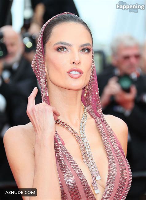 Alessandra Ambrosio Flaunts Her Sexy Tits At Cannes Film Festival Aznude