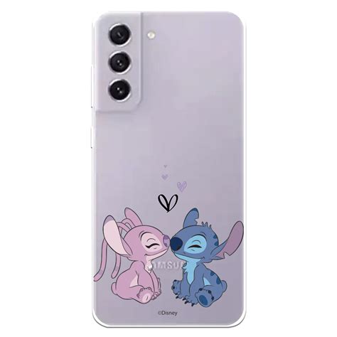 Hoesje Voor Samsung Galaxy S23 Fe Officiële Disney Angel And Stitch Kiss Lilo And Stitch