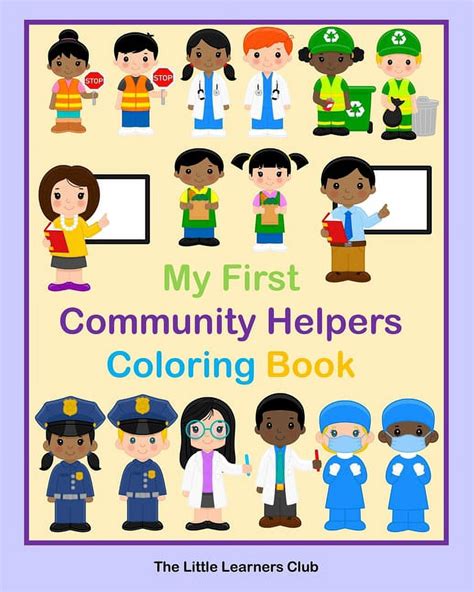 Community Helpers Coloring Book