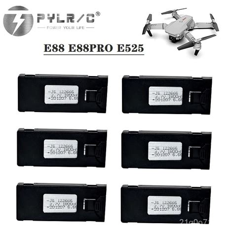 3 7V 1800Mah RC Drone Battery Accessory For E88 E88PRO Ls E525 E525 PRO