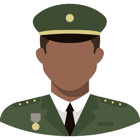 Military Man Generic Color Fill Icon