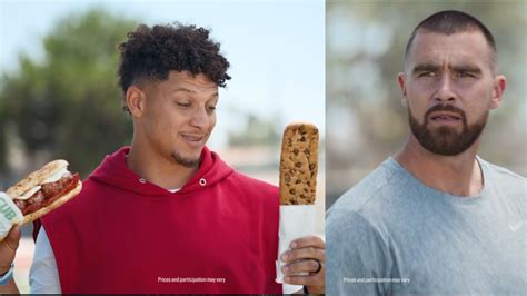 Subway Commercial Travis Kelce Patrick Mahomes Ad Review Youtube